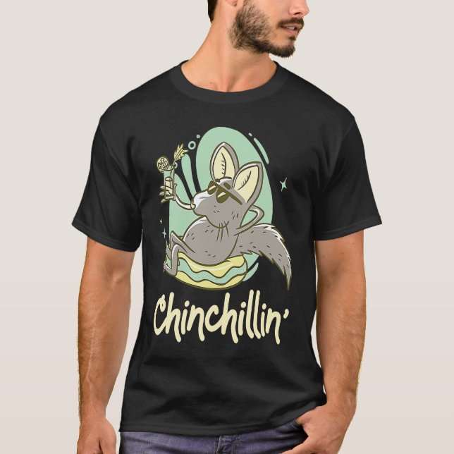 T-shirt Chinchillin'   Chinchilla (Devant)