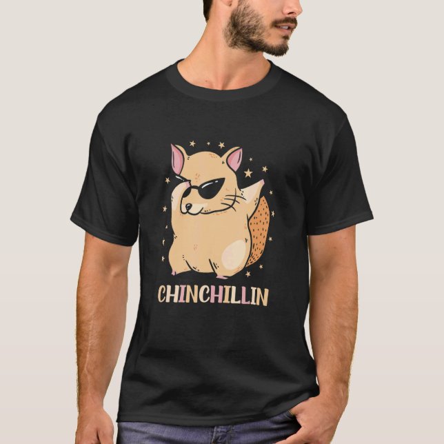 T-shirt Chinchillin Chinchilla Animal (Devant)