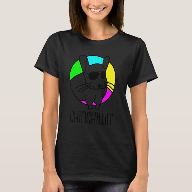 T-shirt Chinchillin' Cool Chinchilla (Devant)