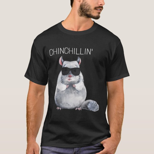 T-shirt Chinchillin' drôle Chinchilla (Devant)