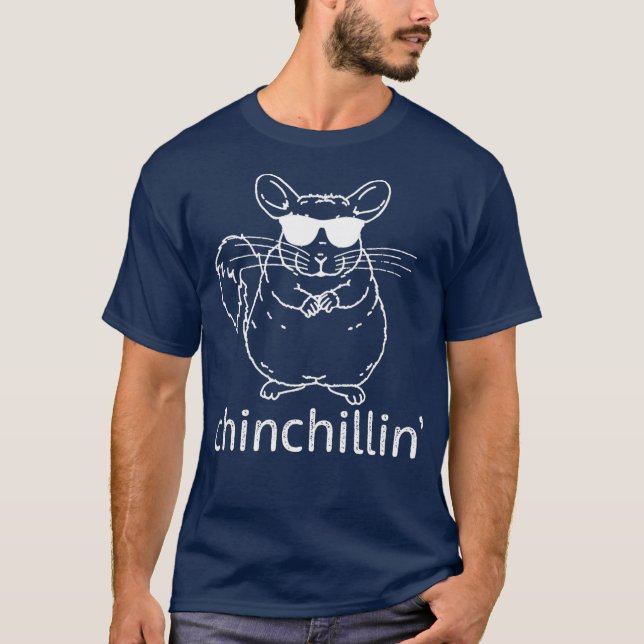 T-shirt Chinchillin Funny Chinchilla Lunettes de soleil Ca (Devant)