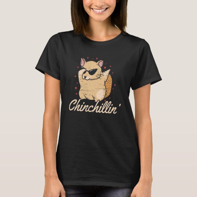 T-shirt Chinchillin' pour un animal de compagnie (Devant)
