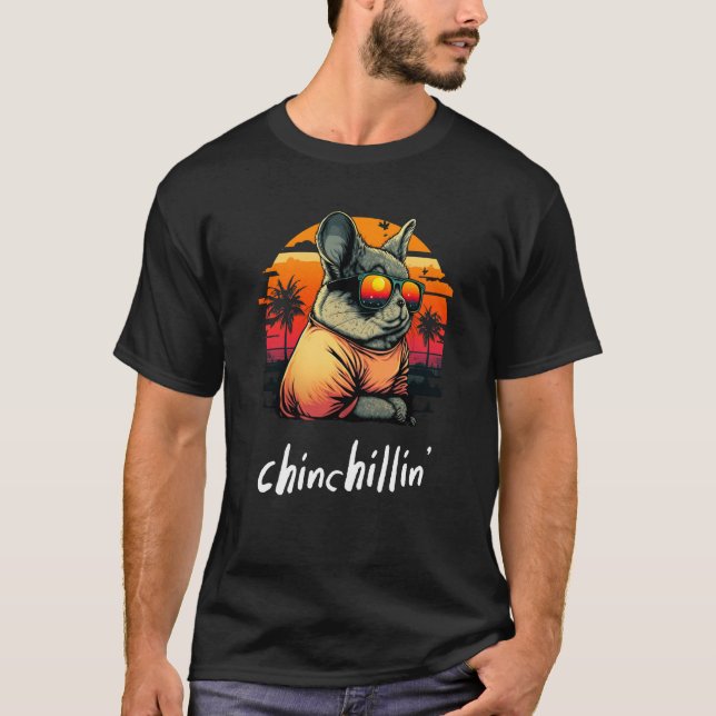 T-shirt Chinchillin' Retro Super Chinchilla 3 (Devant)