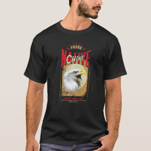 T-shirt Chine Amérindienne de l'Esprit d'aigle Vintage