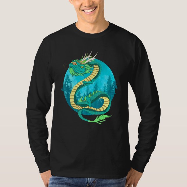 T-shirt Chine Asie Culture Mythique Créature Nature Chine (Devant)