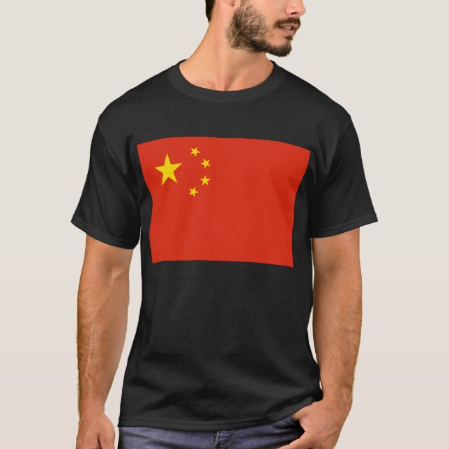 T-shirt Chine ; drapeau chinois (Devant)