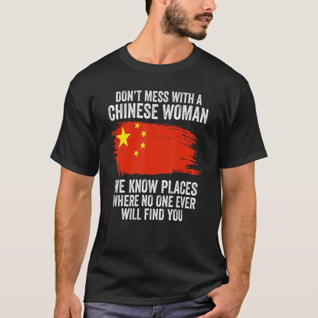 T-shirt Chine : drapeau chinois (Devant)