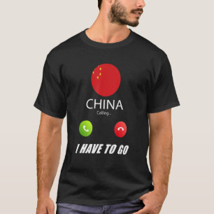 T-shirt Chine Drapeau Souvenir La Chine Appelle