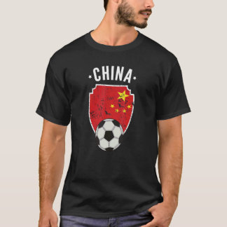 T-shirt Chine Football chinois drapeau Football chinois Pr