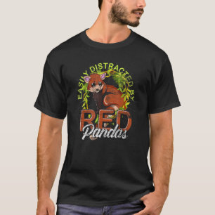 T-shirt Chine Forêt Animale Faune Panda Rouge Chinois
