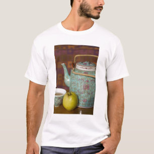 T-shirt Chine, Hong Kong. Théière traditionnelle chinoise