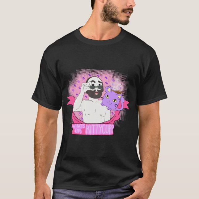 T-shirt Chine IL Whats Up Kittycup (Devant)