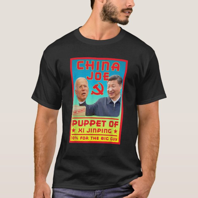 T-shirt Chine Joe Biden marionnette du Parti communiste Xi (Devant)