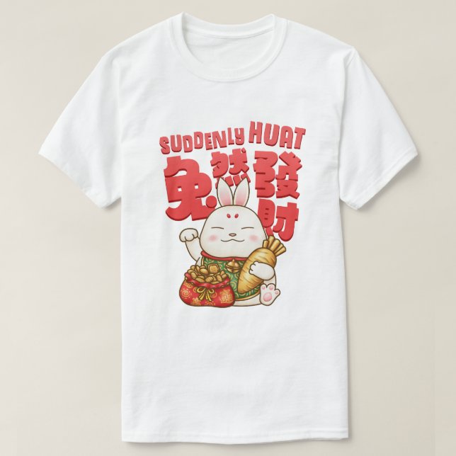 T-shirt Chine Nouvel An Lucky Rabbit (Design devant)