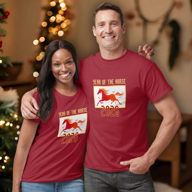 T-shirt Chinese Fire Horse New Year 2026  (Créateur téléchargé)