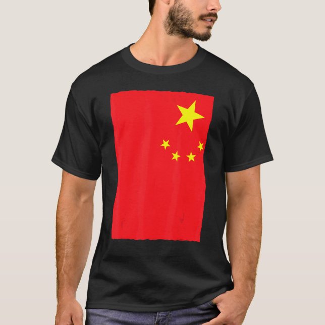 T-shirt Chinese National Flag Of China (Devant)