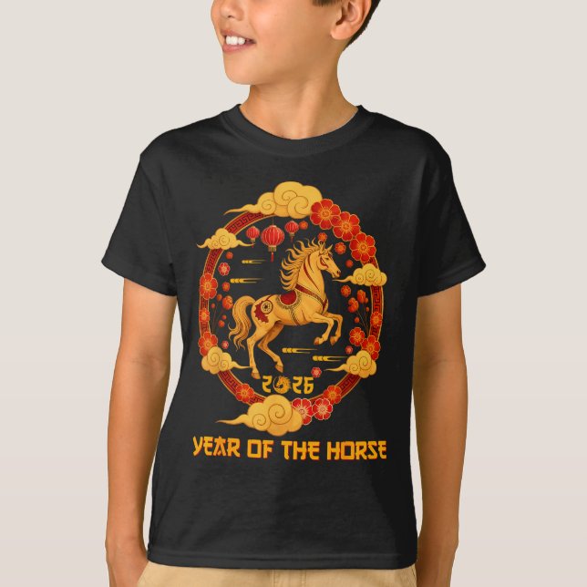 T-shirt Chinese New Year 2026 Year Of The Horse 2026  (Devant)