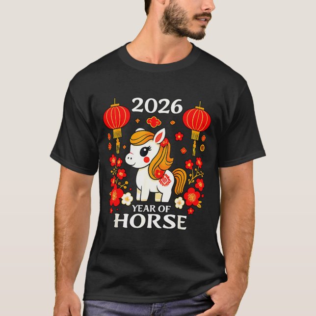 T-shirt Chinese New Year 2026 Year Of The Horse 2026 New Y (Devant)