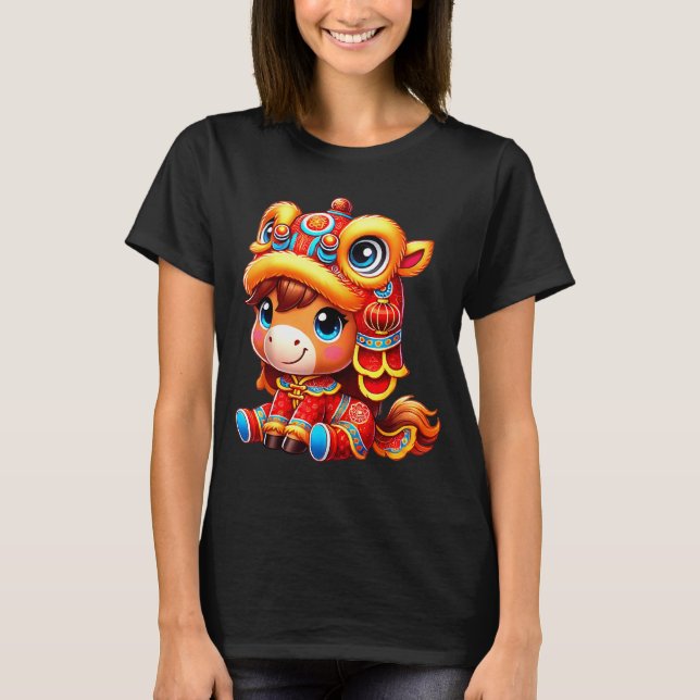 T-shirt Chinese New Year Of The Horse 2026 Lunar New Year  (Devant)
