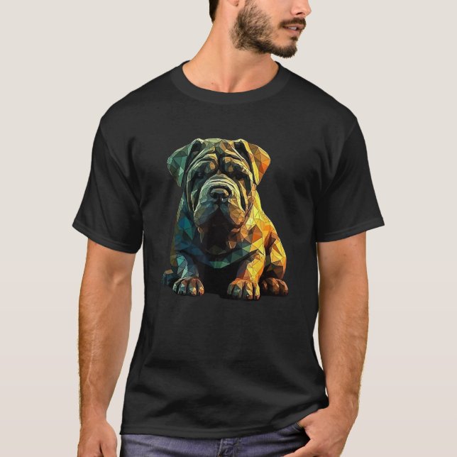 T-shirt Chinese Shar Pei Puppy Dog Pop Art (Devant)