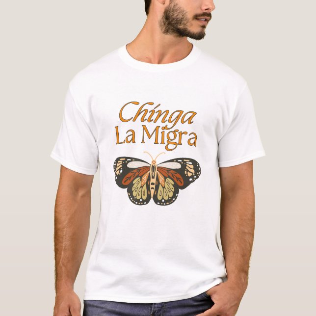 T-shirt Chinga La Migra - Abolir ICE (Devant)
