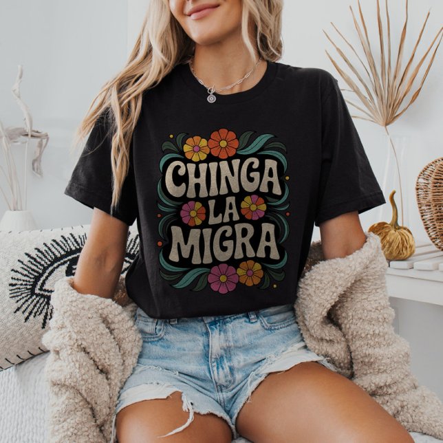 T-shirt Chinga La Migra Anti-ICE FDT Pro-Immigrant (Créateur téléchargé)