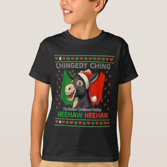 T-shirt Chingedy Ching Dominick The Italian Christmas Xmas (Devant)