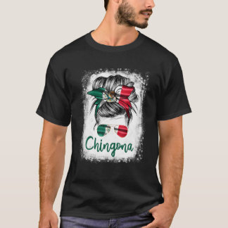 T-shirt Chingona Pour Fille Mexique Drapeau Pour Femmes Me