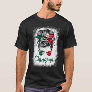 T-shirt Chingona pour la fille Mexique Drapeau pour les fe