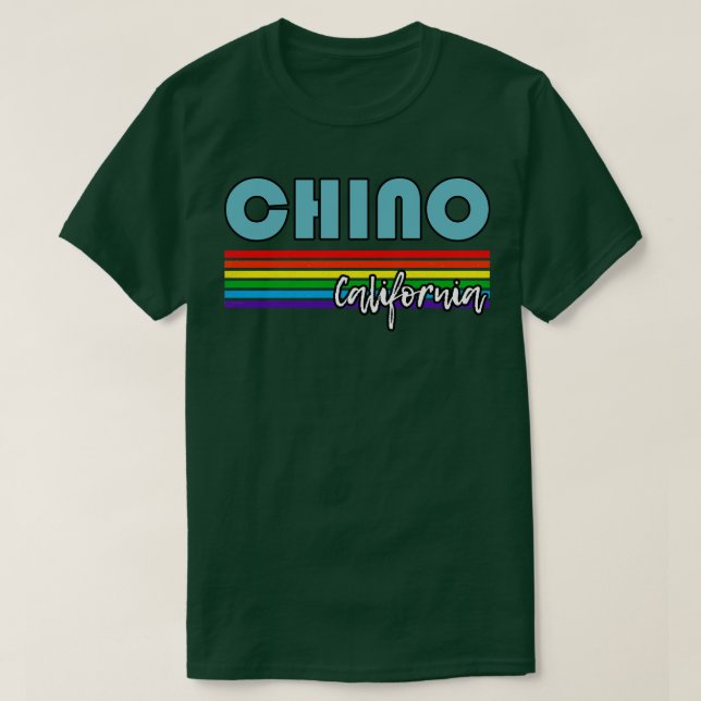 T-shirt Chino California Pride Chino LGBT Gift LGBTQ Suppr (Design devant)