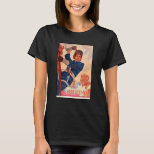 T-shirt Chinois Communiste Travailleur Utilitaire Mandarin