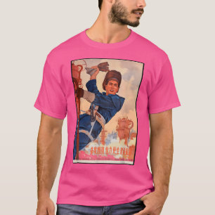 T-shirt Chinois Communiste Travailleur Utilitaire Mandarin