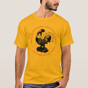 T-shirt Chinois Coq Année Personnalité Zodiac Anniversaire