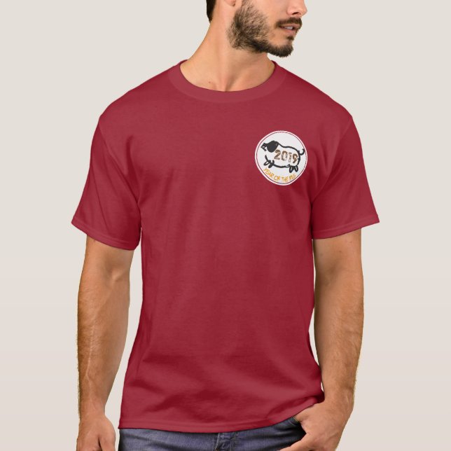 T-shirt Chinois coutumeAnnée du cochon homme T (Devant)