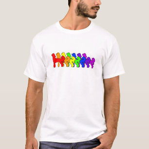 T-shirt Chinois d'arc-en-ciel Crested