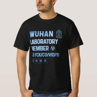 T-shirt Chinois du virus du laboratoire de Wuhan