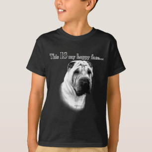 T-shirt Chinois Shar Pei Joyeux Visage
