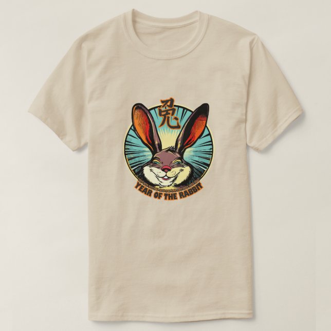 T-shirt chinois Zodiac "Rabbit" (Design devant)