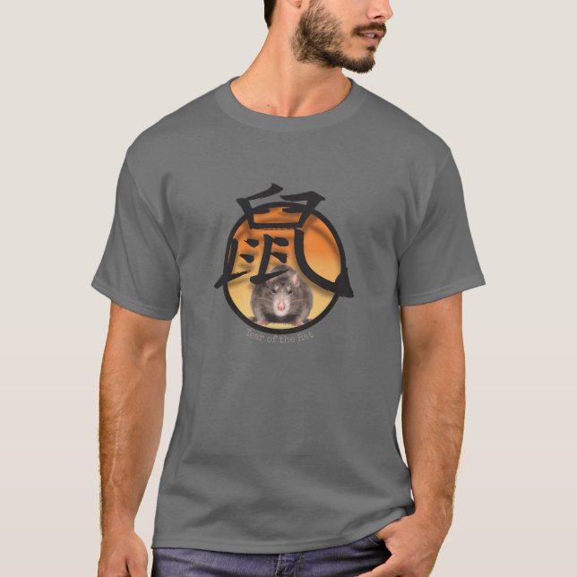 T-shirt chinois Zodiac "Rat" (Devant)
