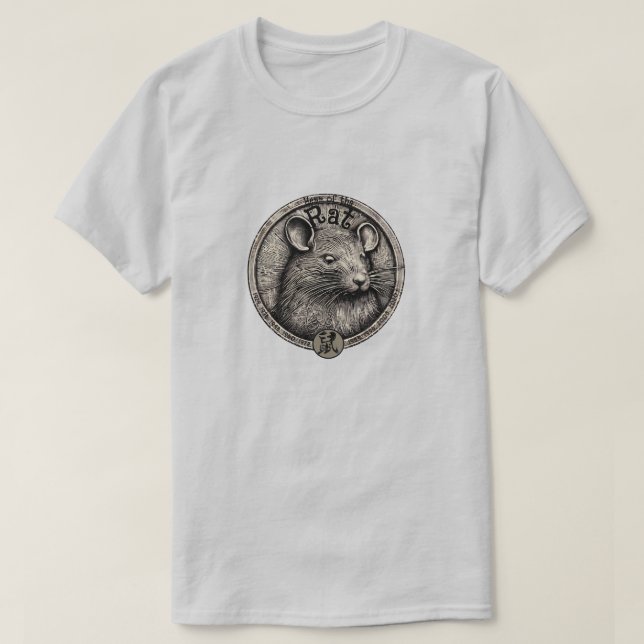T-shirt chinois Zodiac "Rat" (Design devant)