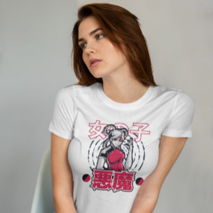T-shirt Chinoise Anime Girl