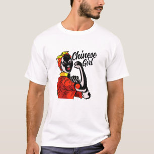 T-shirt Chinoise Fille Chine Drapeau Culture Patrimoine Pa