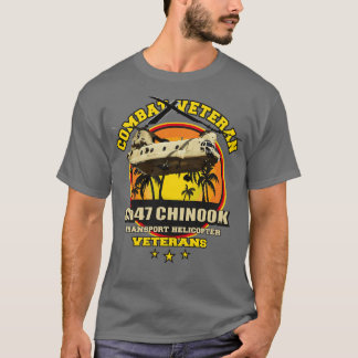 T-shirt Chinook CH47 vétérans