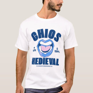T-shirt Chios: my breath is 100% medieval