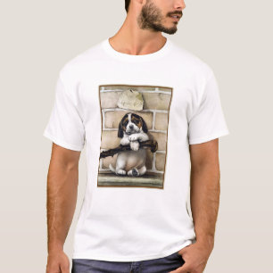 T-shirt "Chiot, 4 semaines de "