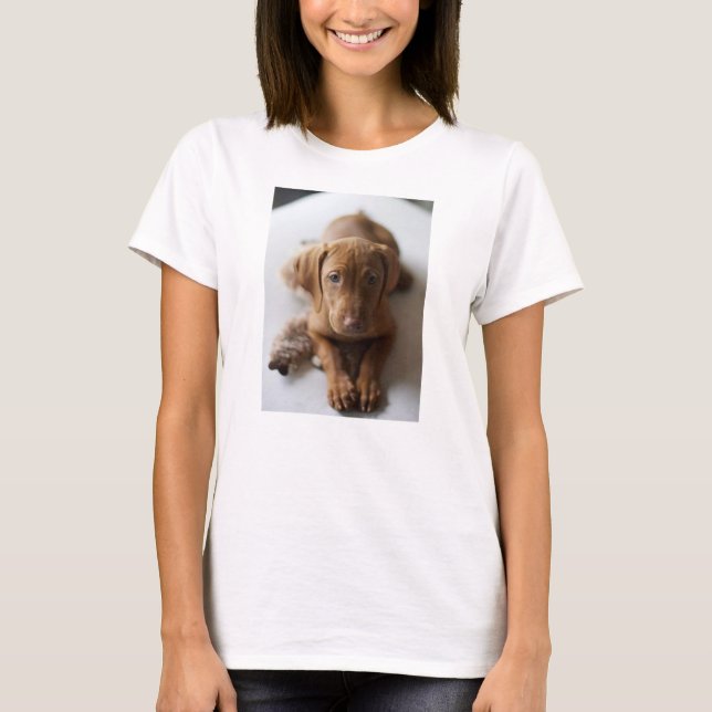 T-shirt Chiot adorable de Vizsla - tee - shirt de chiot de (Devant)