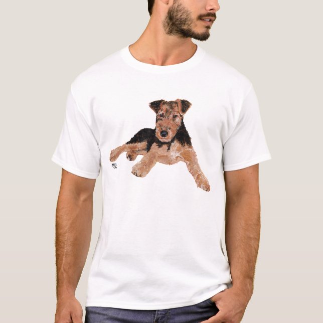 T-shirt Chiot Airedale / Terrier Gallois (Devant)