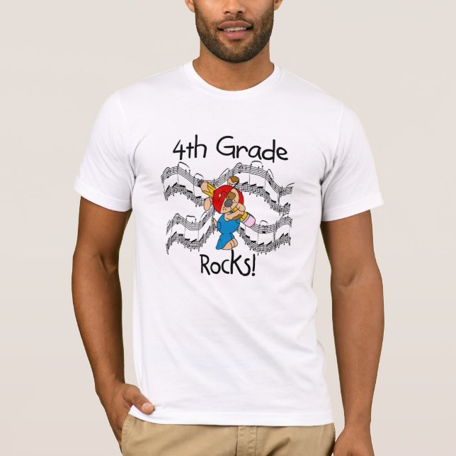 T-shirt Chiot avec les 4èmes roches de catégorie de crayon (Devant)