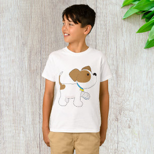 T-shirt Chiot blessé avec patte bandée