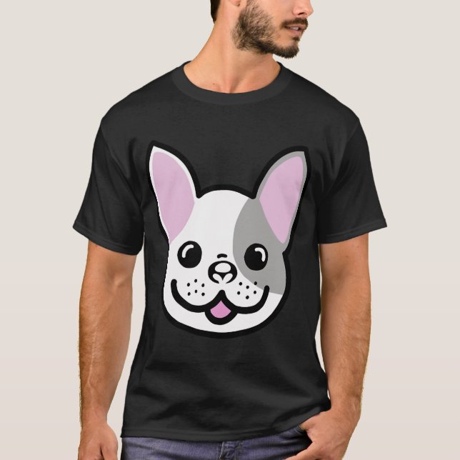 T-shirt chiot bouledogue français (Devant)